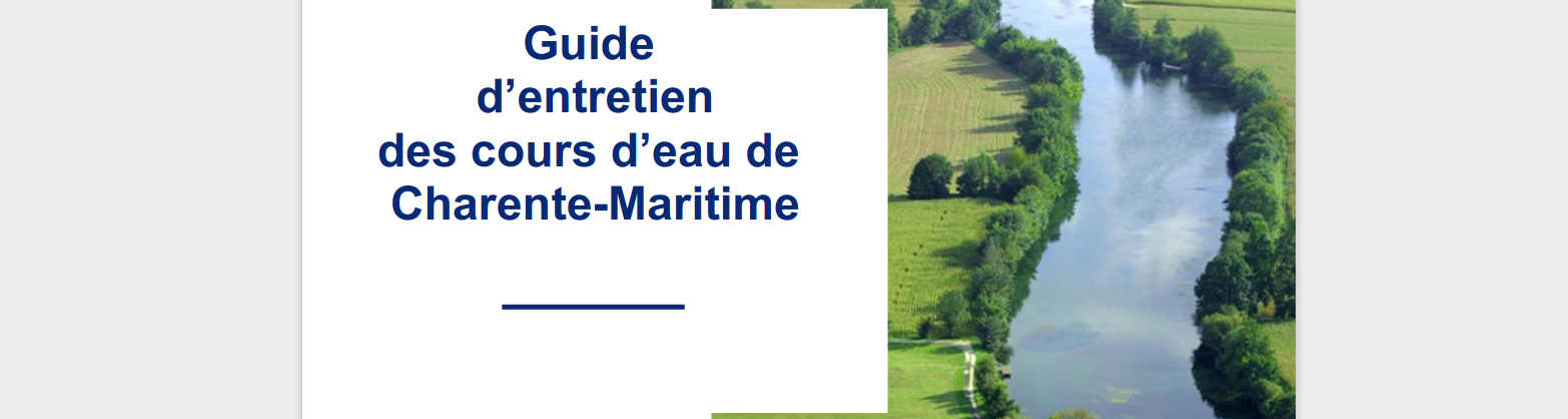 Guide d'entretien des cours d'eau de Charente-Maritime
