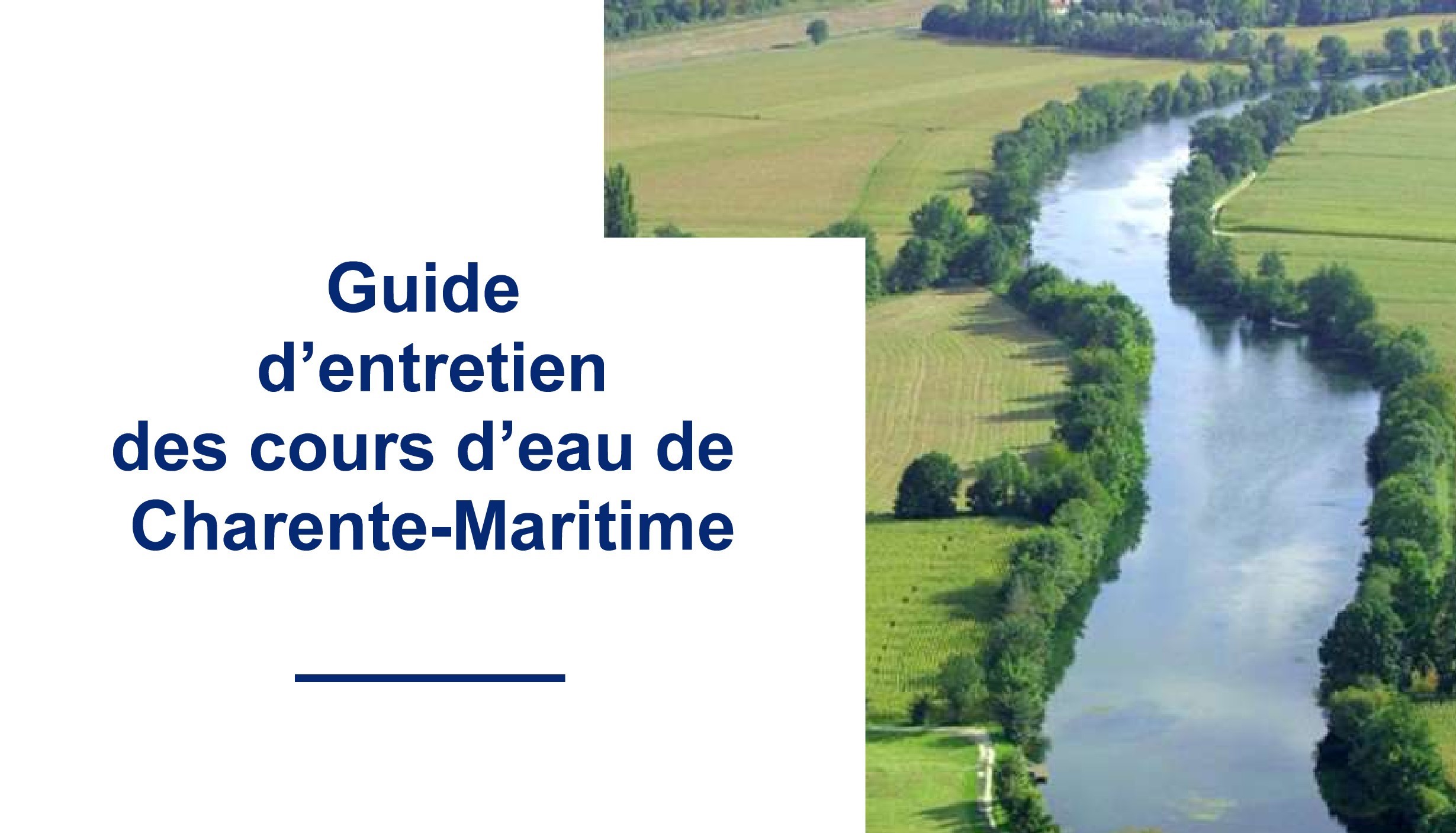 Guide d'entretien des cours d'eau de Charente-Maritime